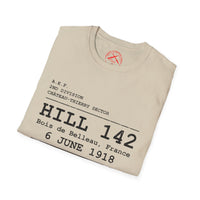 Hill 142 WWI | U.S. Marines | Château-Thierry 1918 | AEF Sector Series Softstyle T-Shirt | Bois de Belleau 6 June 1918