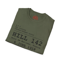 Hill 142 WWI | U.S. Marines | Château-Thierry 1918 | AEF Sector Series Softstyle T-Shirt | Bois de Belleau 6 June 1918