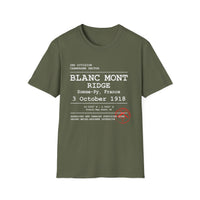 BLANC MONT RIDGE WWI | U.S. Marines | AEF Sector Series | Softstyle T-Shirt (White)