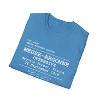 MEUSE ARGONNE OFFENSIVE | WWI | U.S. Marines | AEF Sector Series Softstyle T-Shirt (White)