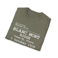 BLANC MONT RIDGE WWI | U.S. Marines | AEF Sector Series | Softstyle T-Shirt (White)