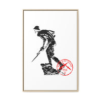 Iron Mike-Belleau Wood Monument |Matte Canvas | Framed