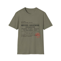 MEUSE ARGONNE OFFENSIVE | WWI | U.S. Marines | AEF Sector Series Softstyle T-Shirt