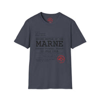 2ND BATTLE OF THE MARNE WWI | 3rd Infantry Division | Château-Thierry 1918 | AEF Sector Series Softstyle T-Shirt | ROCK OF THE MARNE