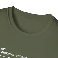 MEUSE ARGONNE OFFENSIVE | WWI | U.S. Marines | AEF Sector Series Softstyle T-Shirt (White)