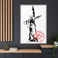 Iron Mike- MCRD Parris Island- Matte Canvas Framed