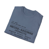 MEUSE ARGONNE OFFENSIVE | WWI | U.S. Marines | AEF Sector Series Softstyle T-Shirt