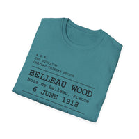 BELLEAU WOOD | U.S. Marines | Château-Thierry 1918 | AEF Sector Series | Softstyle T-Shirt | Bois de Belleau 6 June 1918
