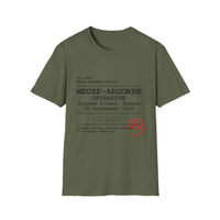 MEUSE ARGONNE OFFENSIVE | WWI | U.S. Marines | AEF Sector Series Softstyle T-Shirt