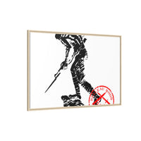 Iron Mike-Belleau Wood Monument |Matte Canvas | Framed