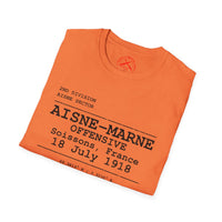 AISNE-MARNE OFFENSIVE | WWI | U.S. Marines | AEF Sector Series Softstyle T-Shirt