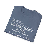 BLANC MONT RIDGE WWI | U.S. Marines | AEF Sector Series | Softstyle T-Shirt (White)