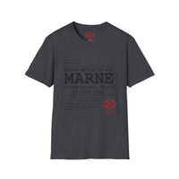 2ND BATTLE OF THE MARNE WWI | 3rd Infantry Division | Château-Thierry 1918 | AEF Sector Series Softstyle T-Shirt | ROCK OF THE MARNE
