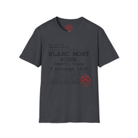 BLANC MONT RIDGE WWI | U.S. Marines | AEF Sector Series | Softstyle T-Shirt