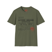 AISNE-MARNE OFFENSIVE | WWI | U.S. Marines | AEF Sector Series Softstyle T-Shirt