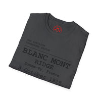 BLANC MONT RIDGE WWI | U.S. Marines | AEF Sector Series | Softstyle T-Shirt
