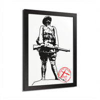 Belleau Wood 1918 Soldier Illustration Framed Poster | WWI Trench Art Print