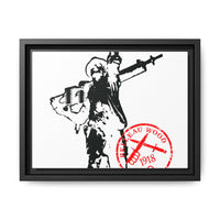 Iron Mike- MCRD Parris Island- Matte Canvas Framed