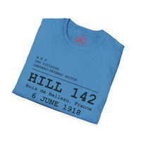 Hill 142 WWI | U.S. Marines | Château-Thierry 1918 | AEF Sector Series Softstyle T-Shirt | Bois de Belleau 6 June 1918
