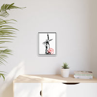 Iron Mike- MCRD Parris Island- Matte Canvas Framed