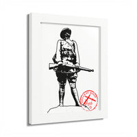 Belleau Wood 1918 Soldier Illustration Framed Poster | WWI Trench Art Print