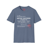 MEUSE ARGONNE OFFENSIVE | WWI | U.S. Marines | AEF Sector Series Softstyle T-Shirt (White )