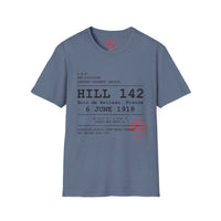 Hill 142 WWI | U.S. Marines | Château-Thierry 1918 | AEF Sector Series Softstyle T-Shirt | Bois de Belleau 6 June 1918