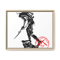 Iron Mike-Belleau Wood Monument |Matte Canvas | Framed
