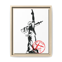 Iron Mike- MCRD Parris Island- Matte Canvas Framed