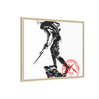 Iron Mike-Belleau Wood Monument |Matte Canvas | Framed