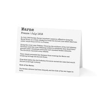 Marne Vintage Military Greeting Card — (1/10/30/50 pack)