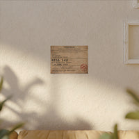 HILL 142- Belleau Wood A.E.F. Telegram Canvas | Wall Art |  Devil Dogs
