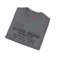 AISNE-MARNE OFFENSIVE | WWI | U.S. Marines | AEF Sector Series Softstyle T-Shirt