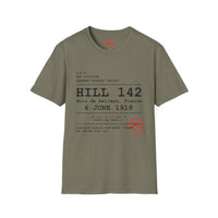 Hill 142 WWI | U.S. Marines | Château-Thierry 1918 | AEF Sector Series Softstyle T-Shirt | Bois de Belleau 6 June 1918