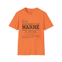 2ND BATTLE OF THE MARNE WWI | 3rd Infantry Division | Château-Thierry 1918 | AEF Sector Series Softstyle T-Shirt | ROCK OF THE MARNE
