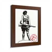 Belleau Wood 1918 Soldier Illustration Framed Poster | WWI Trench Art Print