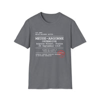 MEUSE ARGONNE OFFENSIVE | WWI | U.S. Marines | AEF Sector Series Softstyle T-Shirt (White)