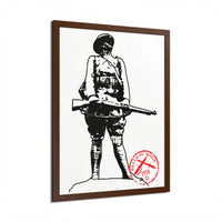 Belleau Wood 1918 Soldier Illustration Framed Poster | WWI Trench Art Print