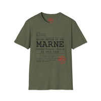 2ND BATTLE OF THE MARNE WWI | 3rd Infantry Division | Château-Thierry 1918 | AEF Sector Series Softstyle T-Shirt | ROCK OF THE MARNE