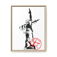 Iron Mike- MCRD Parris Island- Matte Canvas Framed