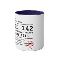 Hill 142 – Belleau Wood Sector | The Wheatfield | Château-Thierry Sctor | 5th Marines  Commemorative Coffee Mug — Two-Tone 11oz