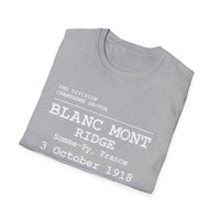 BLANC MONT RIDGE WWI | U.S. Marines | AEF Sector Series | Softstyle T-Shirt (White)