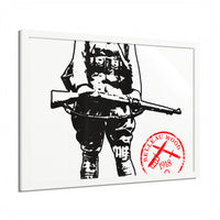 Belleau Wood 1918 Soldier Illustration Framed Poster | WWI Trench Art Print
