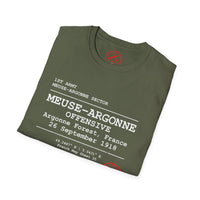 MEUSE ARGONNE OFFENSIVE | WWI | U.S. Marines | AEF Sector Series Softstyle T-Shirt (White )