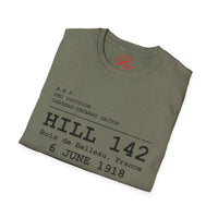 Hill 142 WWI | U.S. Marines | Château-Thierry 1918 | AEF Sector Series Softstyle T-Shirt | Bois de Belleau 6 June 1918