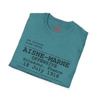 AISNE-MARNE OFFENSIVE | WWI | U.S. Marines | AEF Sector Series Softstyle T-Shirt
