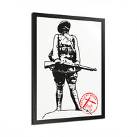 Belleau Wood 1918 Soldier Illustration Framed Poster | WWI Trench Art Print