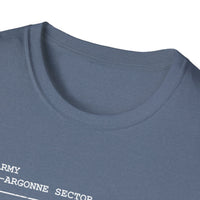 MEUSE ARGONNE OFFENSIVE | WWI | U.S. Marines | AEF Sector Series Softstyle T-Shirt (White)