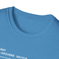 MEUSE ARGONNE OFFENSIVE | WWI | U.S. Marines | AEF Sector Series Softstyle T-Shirt (White)