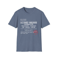 AISNE-MARNE OFFENSIVE | WWI | U.S. Marines | AEF Sector Series Softstyle T-Shirt (White)